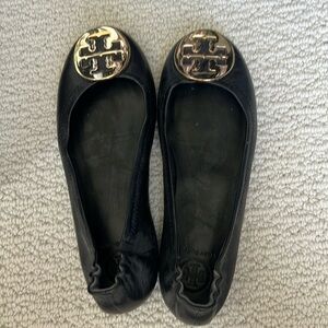 Tory Burch black Minnie flats size 5.5